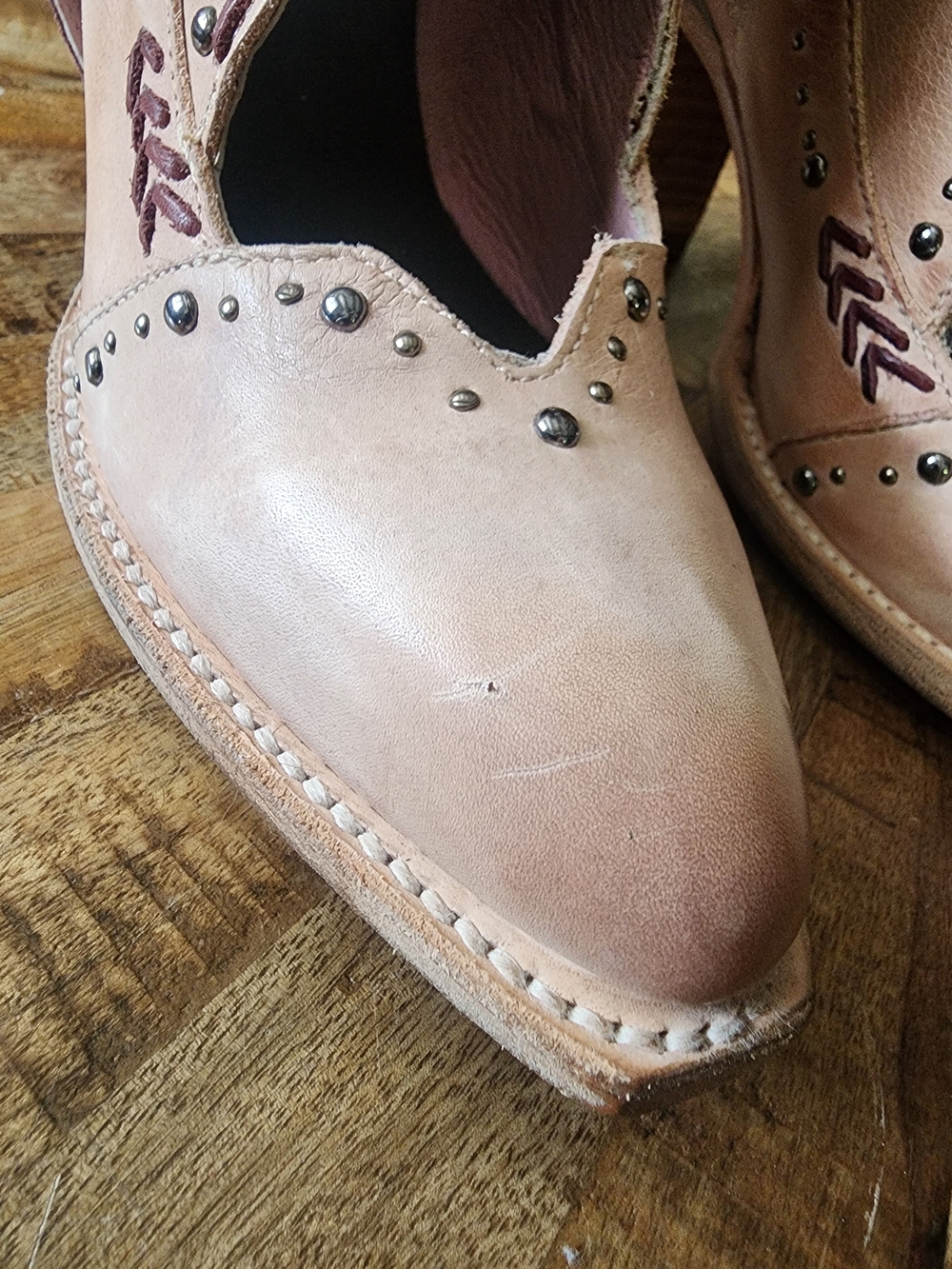 Freebird Jetson Blush Western Ankle Booties - Picture 7 of 8